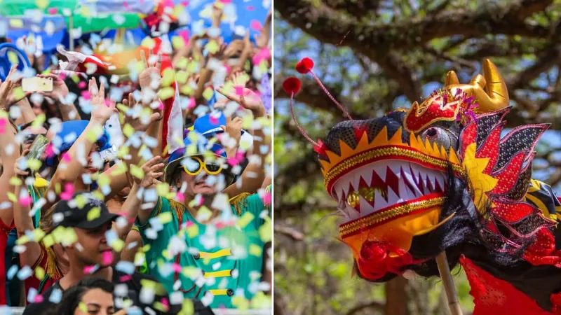 Pré-Carnaval e Festival da Primavera Chinês são boas opções de lazer para o fim de semana