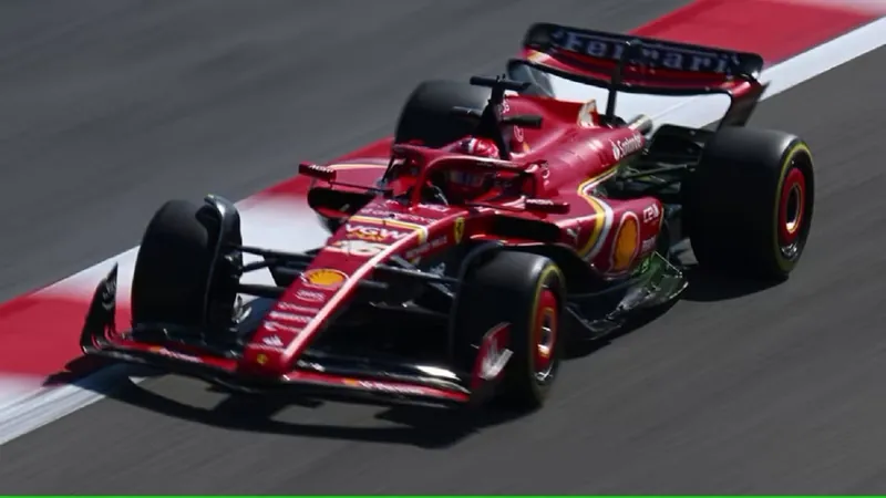 Leclerc atinge bueiro e Sainz lidera: como foi o 2º dia da pré-temporada da F1