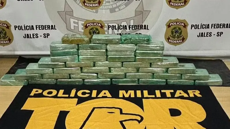 Homem é preso com 41 tabletes de cocaína em Nhandeara