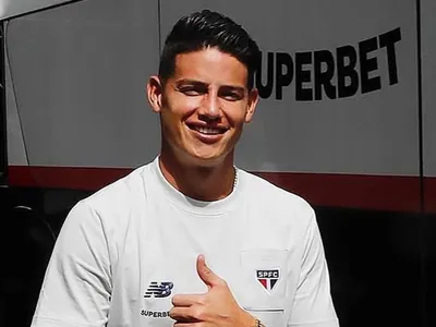 James Rodríguez é relacionado pelo São Paulo para jogo contra a Inter de Limeira