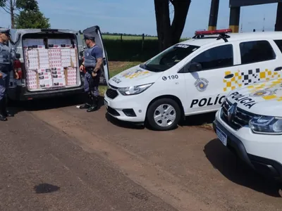 Polícia apreende carga de cigarros contrabandeados do Paraguai
