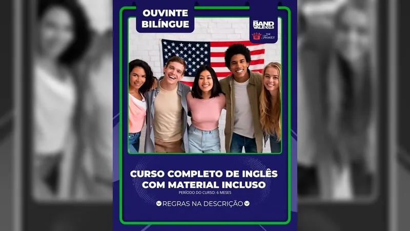 Promoção – ouvinte bilíngue Band Vale