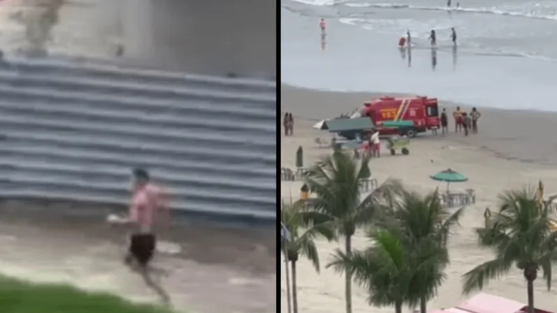 Bombeiro de folga vê afogamento da varanda e corre para ajudar