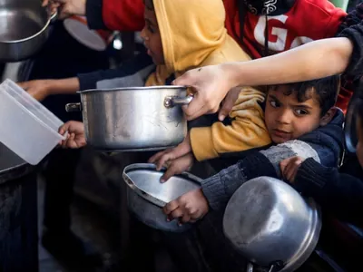 Vídeo: crianças protestam contra falta de alimentos na Faixa de Gaza