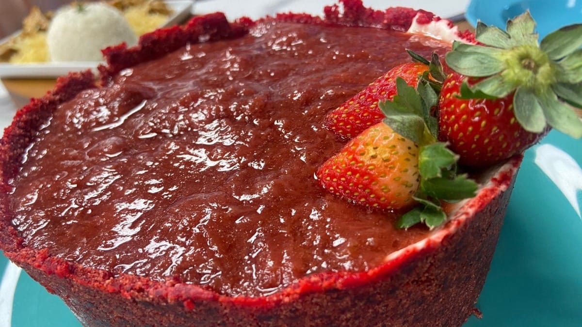 Cheesecake red velvet | Band Receitas