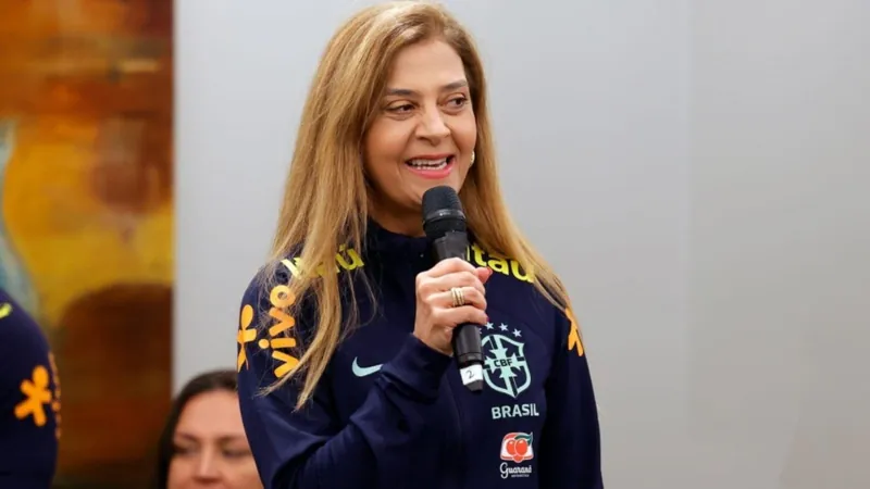 Leila Pereira está em Londres chefiando delegação da seleção brasileira durante amistosos