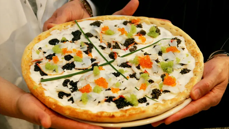 Pizza mais cara do mundo custa R$ 45 mil