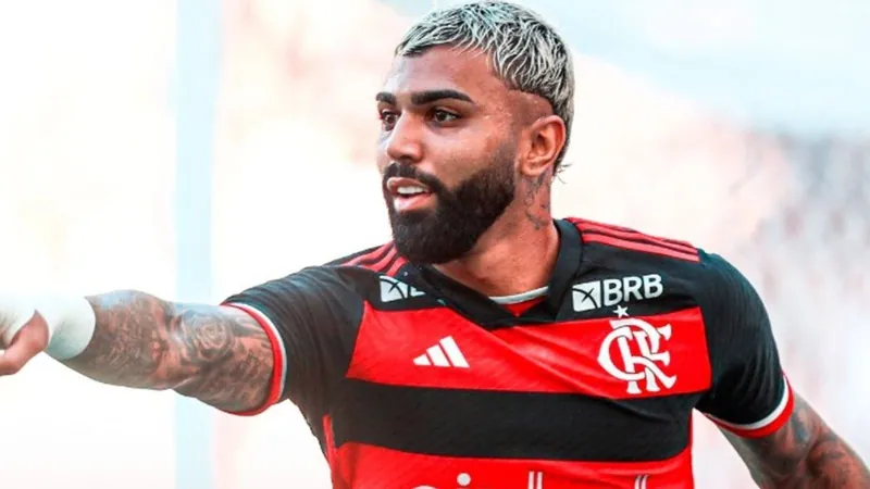 Gabigol, atacante do Flamengo, é alvo do Palmeiras para 2025