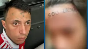 Homem que teve testa tatuada após furto é preso novamente por roubo
