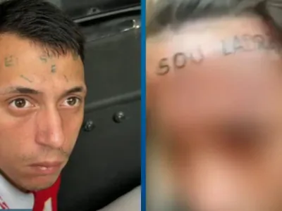 Homem que teve testa tatuada após furto é preso novamente por roubo