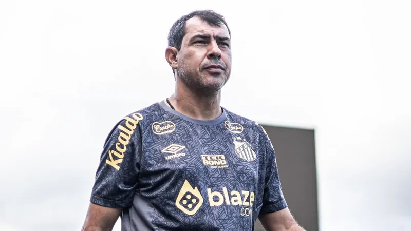 Fábio Carille, técnico do Santos, foi procurado pelo Vasco