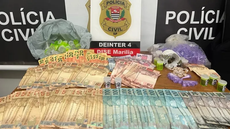 Polícia Civil apreende drogas e dinheiro em Marília