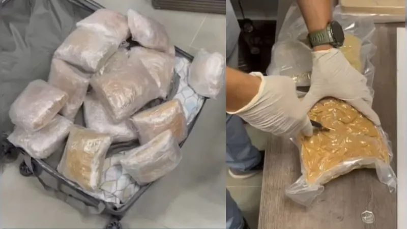 Polícia Federal apreende 30 kg de drogas em bagagem abandonada em Viracopos