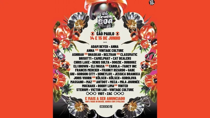 Line-Up festival 'Só Track Boa" 2024
