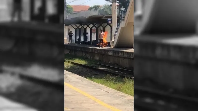 Morre mulher que teve corpo incendiado por homem em estação de trem