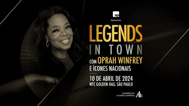 BandNews FM está no Legends in Town, evento com apresentadora Oprah Winfrey