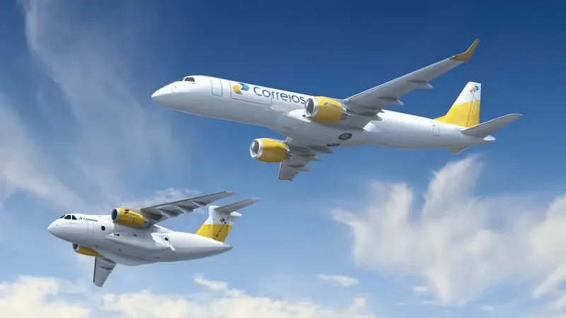 Embraer e Correios assinam acordo com foco no transporte aéreo de cargas