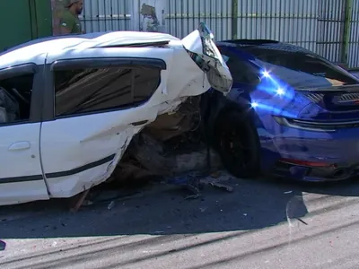 Câmeras de PMs mostram como foi liberação de motorista de Porsche após acidente