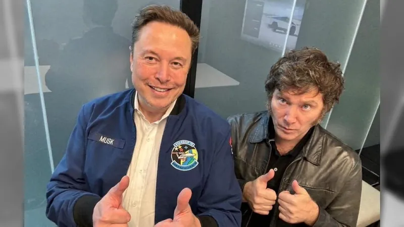 Elon Musk e Javier Milei se encontraram no Texas