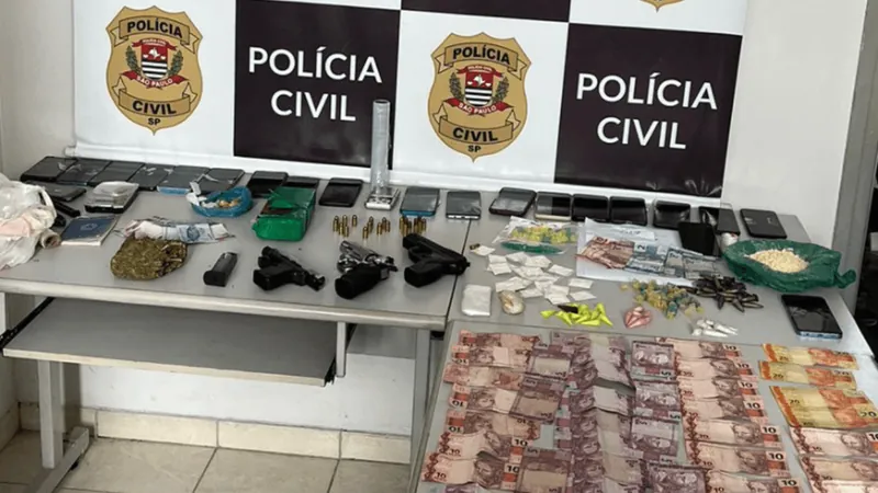 Quatro homens são presos durante operação contra o tráfico de drogas em Caçapava