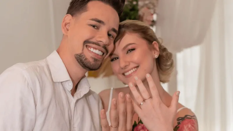 Isabel Veloso e Lucas Borbas se casarão no religioso no dia 22 de abril