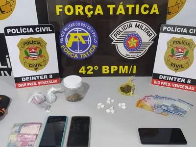 Duas pessoas são presas por tráfico de drogas em Presidente Epitácio