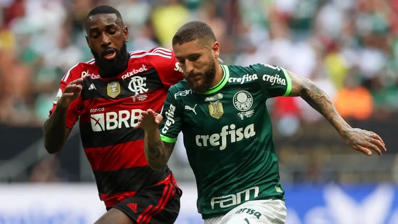 Palmeiras e Flamengo se enfrentam neste domingo (21), pelo Brasileirão