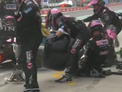 Acidente em pit stop de Gasly derruba mecânico da Alpine no GP da China