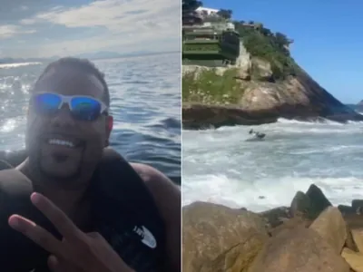 Bombeiros buscam por homem desaparecido após acidente com moto aquática no RJ 