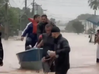 Governador do RS pede apoio aéreo a Lula para resgatar gaúchos em meio às chuvas