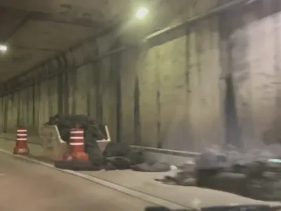 Motoristas voltam a enfrentar congestionamento por obras no túnel do Anhangabaú 