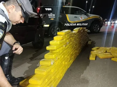 Polícia prende motorista com 225 tabletes de maconha em Iguaraçu do Tietê