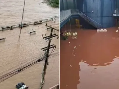 Rio Guaíba sobe 8 centímetros por hora e deixa Porto Alegre em alerta