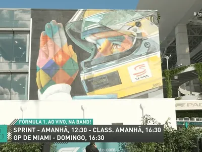 GP de Miami tem tributo a Senna, Ferrari com azul e altinha de piloto e jogador