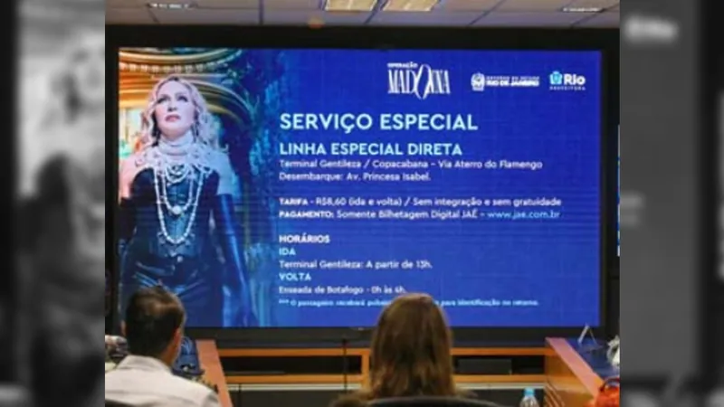 Prefeitura do Rio organiza esquema especial para o show da Madonna.