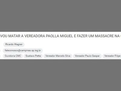 Paolla Miguel recebe ameaça de massacre na Câmara de Campinas por e-mail