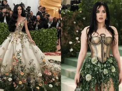 Fotos falsas de Katy Perry no Met Gala viralizam e famosa expõe confusão com mãe