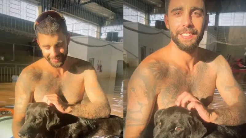 Com equipe de surfistas, Pedro Scooby resgata animais no RS