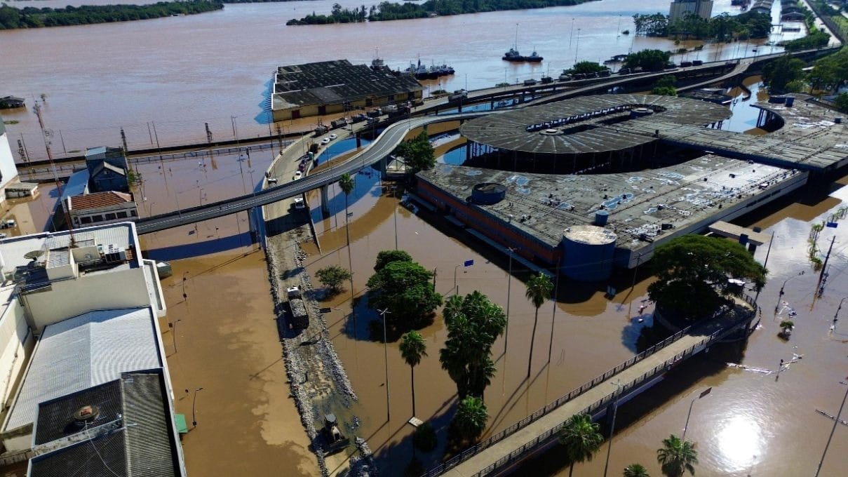 Nível do Rio Guaíba fica abaixo de 5 metros pela 1ª vez desde o último sábado