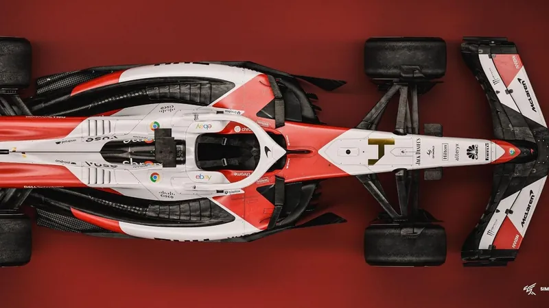 Designer recria clássica pintura da McLaren de Senna no carro de 2024 da F1