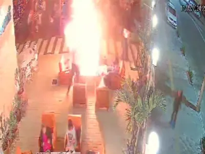Três pessoas ficam feridas após incêndio em lareira de restaurante no RJ; vídeo