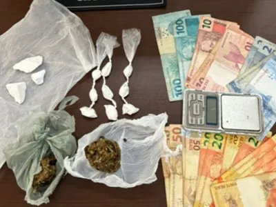 Polícia Civil prende homem com porções de cocaína, maconha e dinheiro