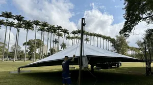 Prefeitura inicia montagem da Festa do Mineiro no Parque da Cidade de SJC