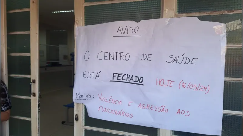 Centro de Saúde de Campinas é alvo de vandalismo e funcionários são ameaçados