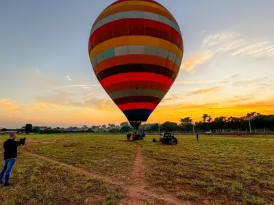 Voo teste de balão revela potencial turístico na região de Agudos