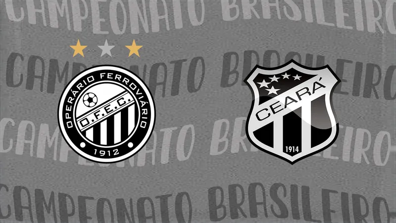 Operário-PR x Ceará interessa para Grêmio e Corinthians; assista