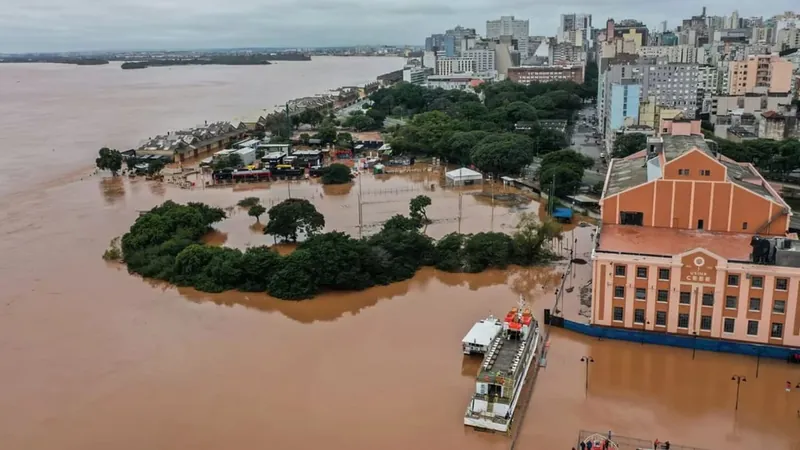 Água continua subindo na região sul do RS: Lagoa dos Patos alcança 2,68 metros