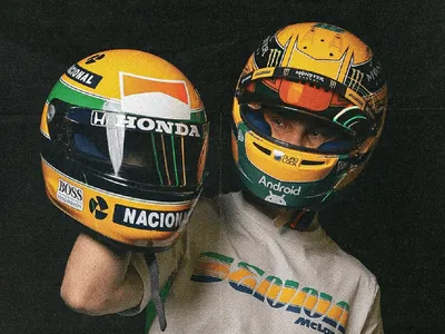 Capacete usado por Piastri em homenagem a Senna no GP de Mônaco vai a leilão