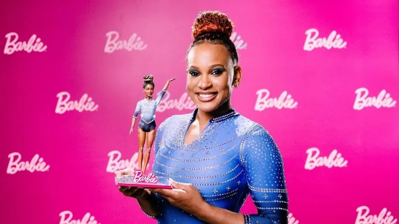 Rebeca Andrade é homenageada com boneca exclusiva da Barbie: 'Uma honra'