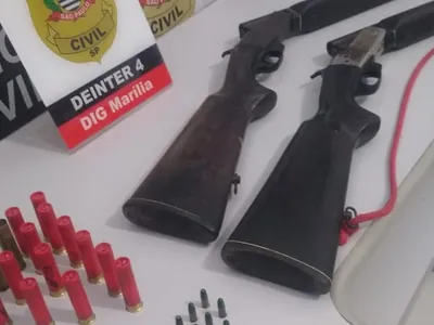 Armas e munições são apreendidas em sítio na região de Marília